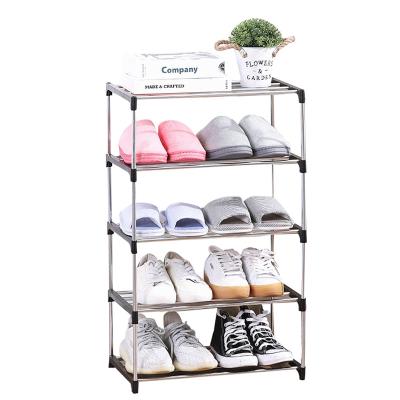 China Entryway Simple Designs Convertible Metal Shelf Shoe Rack For Sale for sale