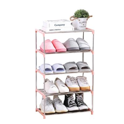 China Single Convertible Shoe Rack Easy To Gather Shoe Storage Shelf Space Saving Shoe Organizer Near The Door for sale