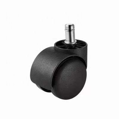 China Contemporary All Style Hot Black 2 Inch Plastic Chair Caster Furniture Caster Wheels For Office Chairs for sale