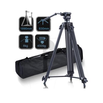 China Video Tripod With Damping Head Liquid Damping Liquid Video Tripod Professional WF-717 1.8M Head WF-717 1.8M for sale