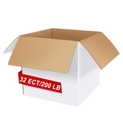 China Recycled Materials Custom Logo 32 ECT Golfkarto Cardboard Wellpappe Shipping Container Recycled Packaging Biodegradable Kraft Corrugated Paper Box for sale