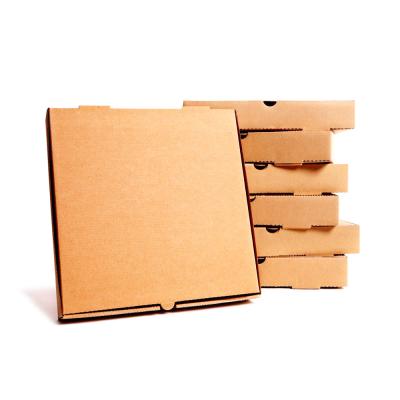 China Wholesale Low MOQ Recyclable Printed Cheap Corrugated Custom Packaging Box Pizza Box Custom Logo Pizza Packaging Box for sale