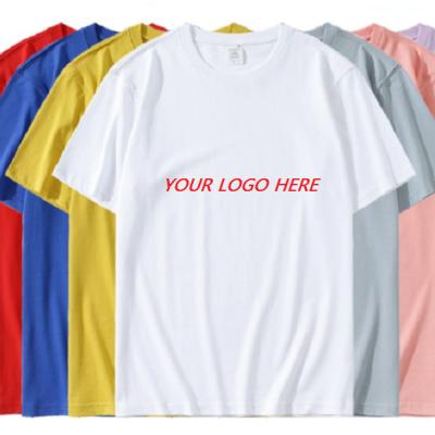 China Customized Graphic Oversized Breathable High Quality Unisex Tees Cotton T-shirt Plain Plus Size Mens Womens T Shirt for sale