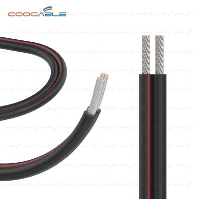 China 1500V Solar Power Plant Wiring Cable 2x4mm 2x6mm High Voltage Flexible Twin Solar PV Double Core for sale