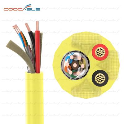 China Floating Underwater Cable High Flexible PUR Submarine Optical Fiber Hybrid Power Cable for sale