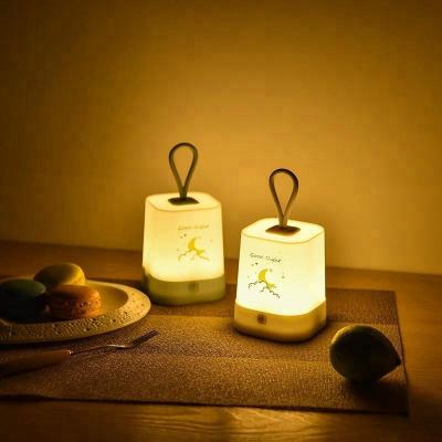 China Room Night Lamp Led Star Moon 3 Stage USB Rechargeable Portable Night Light for sale