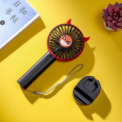 China Mini Fan Factory Sale Plastic Portable Top Base Outdoor Handheld Cute Rechargeable Battery Antenna Fan for sale