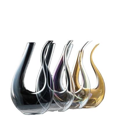 China New Type Modern Interesting Price Crystal Whiskey Wine Glass Custom Decanter Sets for sale