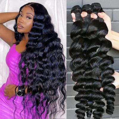 China Cheap Brazilian Curly Remy Human Hair Weave Bundles 8-40 Inch Unprocessed Brazilian Hair Bundles 100% Virgin Good Luck Curl Hair Bundles for sale