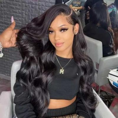 China Cheap Body Wave GL Hair Wigs For Black Women Brazilian Virgin Cuticle Aligned Hair 13x4 Lace Front Wig Loose Wave Hot Sale for sale