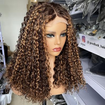 China Other GL-Highlight #4/27, Raw Brazilian Virgin Hair Wholesale Vendors, HD Transparent Swiss Lace Wigs For Black Women for sale