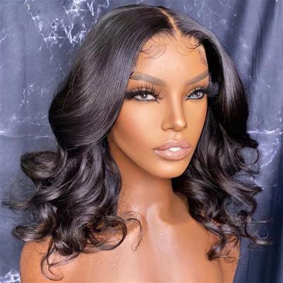 China Short Super Double Curly Brazilian Human Hair Pixie Cut Curly 13*4 Human Hair Bob 100% Human Hair Full Lace Front Wigs for sale