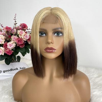 China Other hd Goodluck100% Vietnamese Hair Lace Front Wig 10 Inch To 30 Inch Raw Vietnamese Hair Kim K Bob Wig for sale