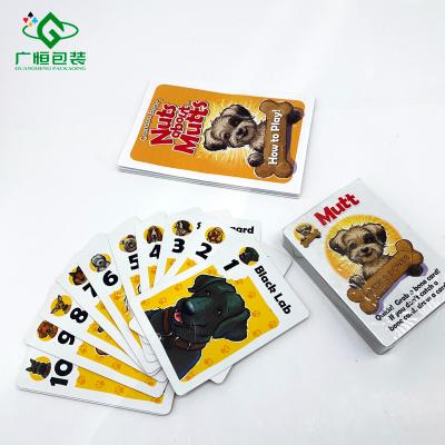 China Attractive Colorful Hot Interesting Card Game Selling Cards Family Game Paper Cards for sale