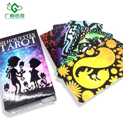 China Custom Printed Plastic High Quality Tarot Cards With Guide Witches Tarot Cards Package for sale