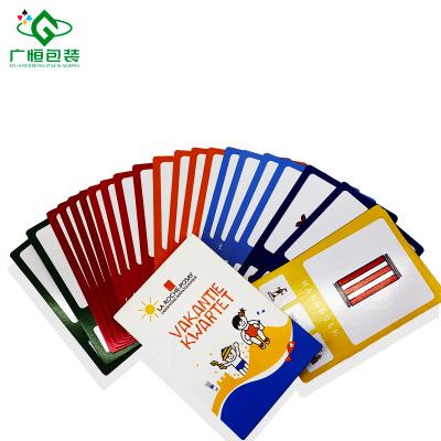 China Custom promotion card game printing flash card boxes services factory for sale