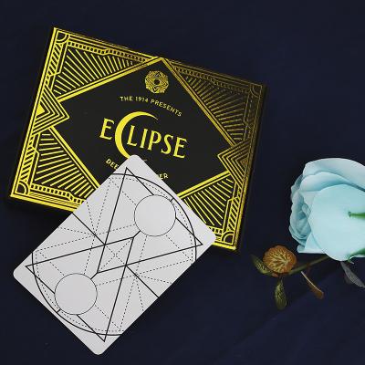 China Promotion Factory OEM Playing Card Custom Black Gold Foil Stamping Gift Box Magic Plastic Waterproof Playing Cards for sale