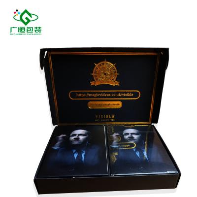 China Promotion Custom Design Printing Luxury Pack Two Decks Paper Box Magic Playing Card Box Making for sale