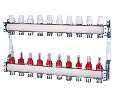 China Modern manifolds for underfloor heating, 304 stainless steel underfloor heating manifold for sale