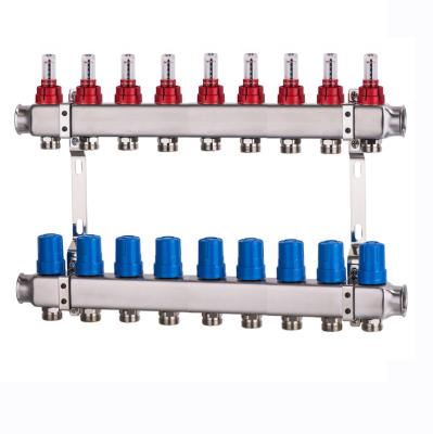 China Modern hot water heating manifolds for underfloor heating system for sale