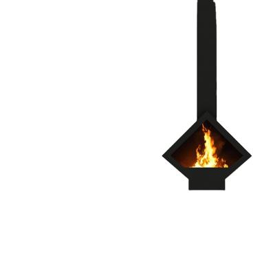 China Modern Suspended Fireplace Wood , Ceiling Mounted Fireplace for sale