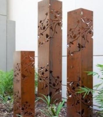 China Modern Steel Garden Art Metal Outdoor Modern Corten Sculpture for sale