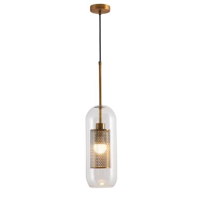 China 2021 New design large pendant light e27 cavity modern black kitchen pendant light for project use for sale