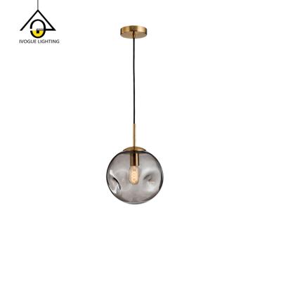 China Nordic Office 2019 Glass Ball Bedroom Bedside Pendant Lamp Bar Cafe Lighting For Project Use for sale