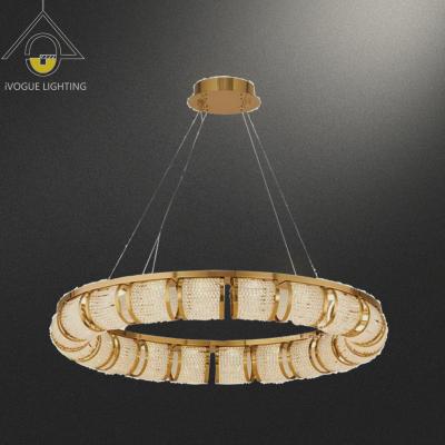 China Elegant Round Gold Crystal Chandelier from Crystal Chandelier Modern Contemporary Luxury New Design Chandelier for sale