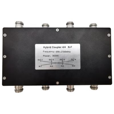 China 4x4 Hybrid Coupler 698-2700MHz Matrix N Female Hybrid Combiner S.HC44-0727-N-F for sale