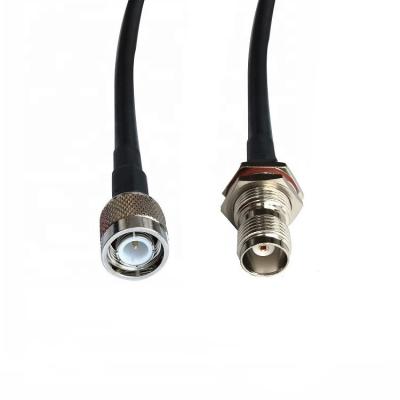 China RF Coaxial Jumper Cable RG58/SYV50-3 TNC Male to TNC S.TNC-M/TNC-F-58-xx Female (xx means length) for sale