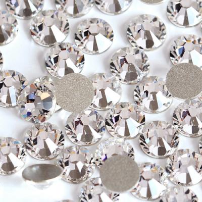 China Flatback Clear/Clear AB Glass Studs Around Rhinestone Crystal Stone Applique Flatback Diamond Rhinestone for sale