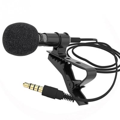 China Professional Omnidirectional Interview Mic For Iphone Android Smartphone Headset Microphone Lavalier Lapel Microphone Condenser Recording 2021 New for sale