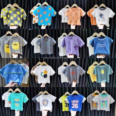 China Breathable Fast delivery 100% organic cotton Kids Boys Girls Babies Toddlers Solid Color Clothing Kids Boys Oversized T-shirts for sale