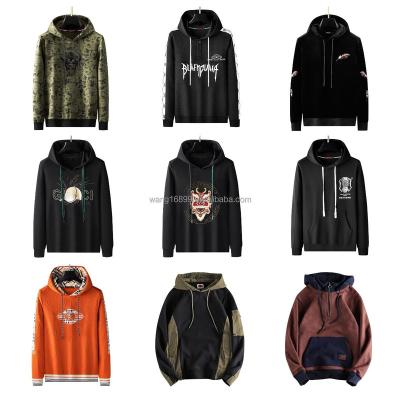 China Anti-Shrink New fleece hoodie men's factory custom logo Custom hoodie patchwork color print hoodie for sale