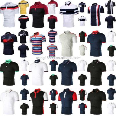 China Breathable Fashion men's Polo T-shirt Solid color short sleeve cotton T-shirt High quality Polo shirt men's embroidered Polo shirt for sale