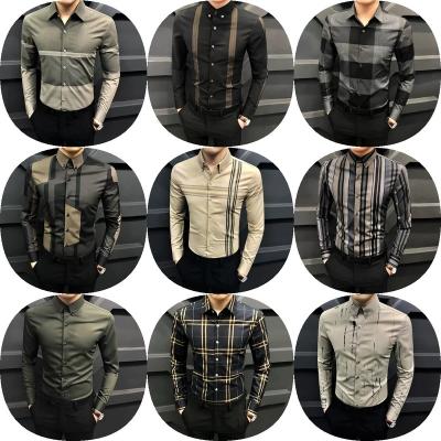 China Anti-wrinkle Time casual and versatile men's shirt, European and American men's shirt for sale