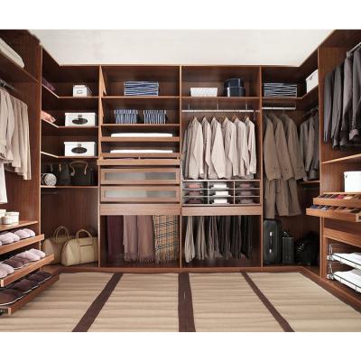 China Convertible Custom Walk In Closet Armable Closet Organization Systems Wood Furniture Aluminio Con Acrilico for sale