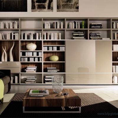 China Modern High Quality Wooden Living Room Bookcase Shelf Cabinets for sale