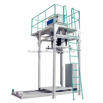 China Jumbo Bag Filling Machine In Wooden Case Making 1 Ton Jumbo Bag Compost Fertilizer Packaging Machine With Conveyor for sale