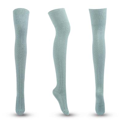 China Cosplay Sporty Wholesale Candy Color Thigh High Women Long Sock Shape Slim Girls Over Knee High Socks for sale