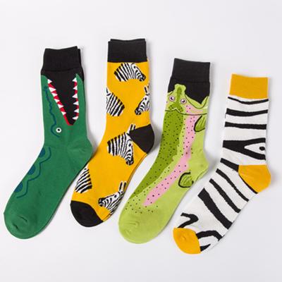 China 2021 Sporty Cool Wholesale Cool Happy Cotton Casual Crew Socks Men Socks Sports Anime Socks for sale