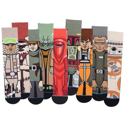 China Sporty Cartoon Anime Boy Socks Fashion Mens Cotton Socks 2021 Happy Socks Men Hot Sale for sale