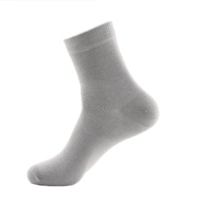 China Sporty pure cotton men's business and leisure thongs popular medium cotton socks solid color tube air freshener socks for sale