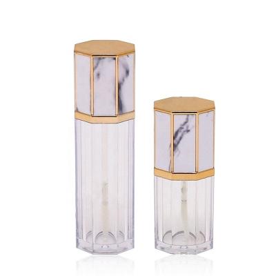 China Factory price 5ml empty marble pattern lip gloss tube make up cosmetic packaging tools 5g for sale