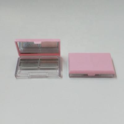 China New Design EYE Rectangle Eyeshadow Palette Empty Pink Color Custom for sale