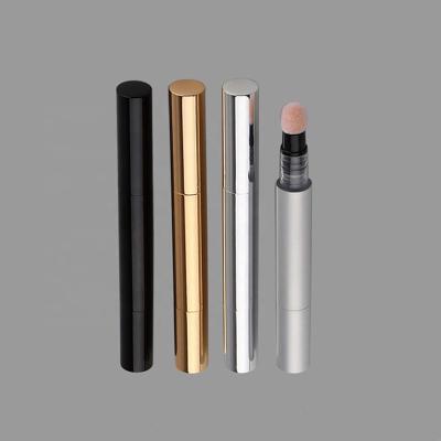 China 2021 Gold Face 3ml Air BB Cream Bottles Empty Black Silver High Quality Aluminum Cushion Rotating Cosmetic Pen Pack Pen for sale