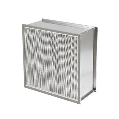 China Hotels Cleanroom SUS Al Gi Dh Sh Nh Separator Mini Pleated HEPA ULPA Air Filter for sale