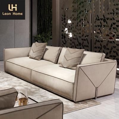 China Sectional velvet l shape 7 seater sofa set high end modern style latest style luxury couches sofa living room designs luxury sofa for sale