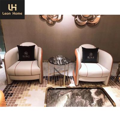 China High Quality Home Modern High End Quality Leather Lobby Furniture Luxury Leather Sofa for sale